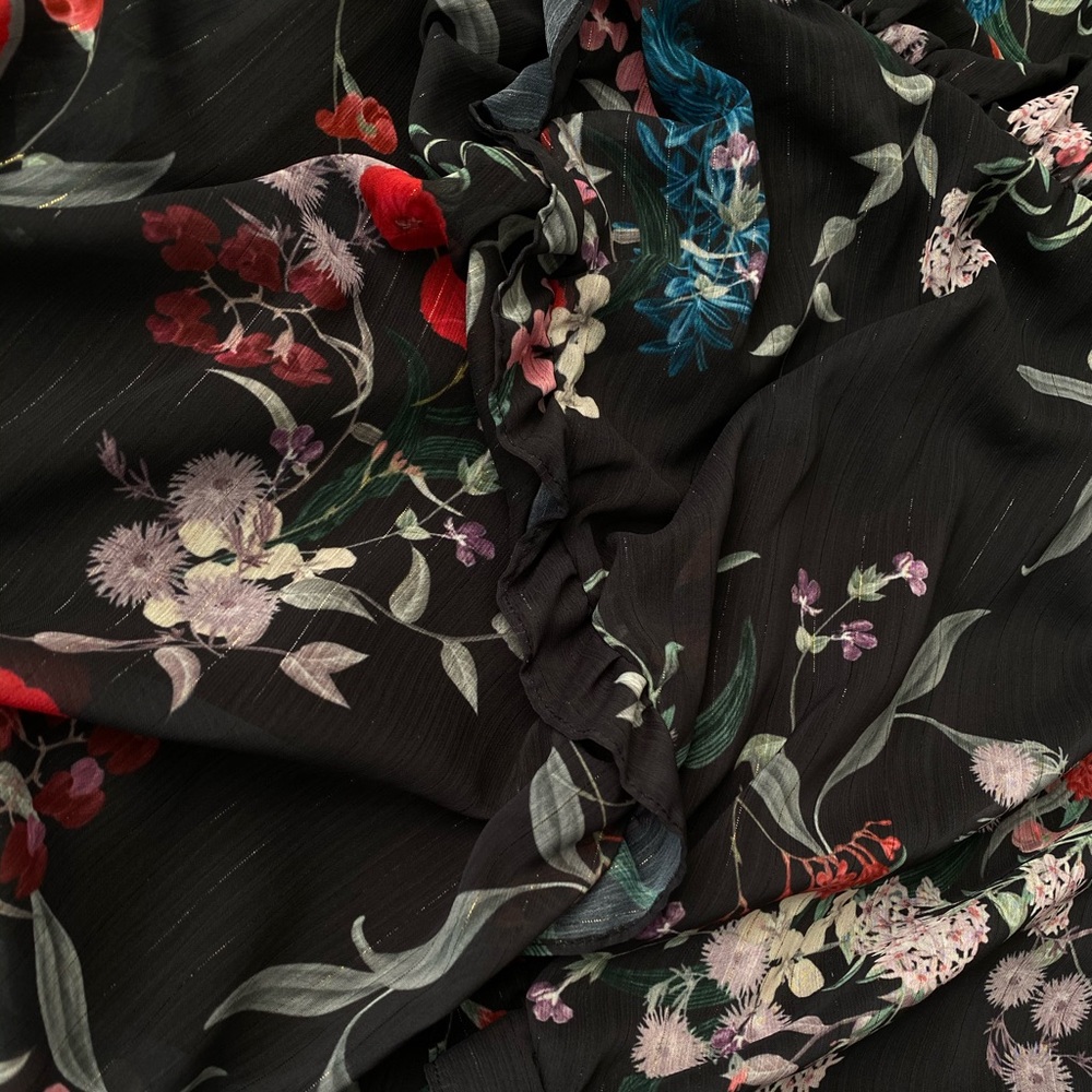 New. Keepsake asymmetric floral dress-XXS - Picture 5 of 6
